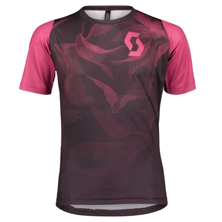 Scott Trail 20 Short Sleeve Jersey 164 cm Dark Purple / Carmine Pink