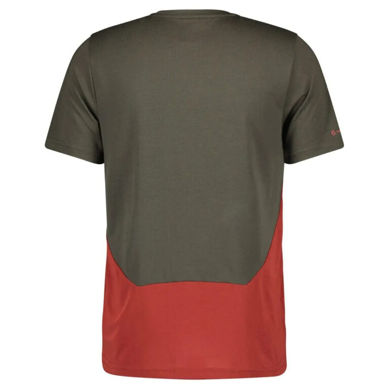 Scott Trail Flow Dri Short Sleeve Jersey S Dark Grey / Tuscan Red - M Dark Grey / Tuscan Red - Image 2