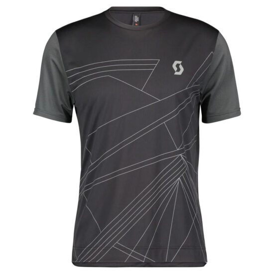 Scott Trail Flow Short Sleeve Jersey S Black / Dark Grey