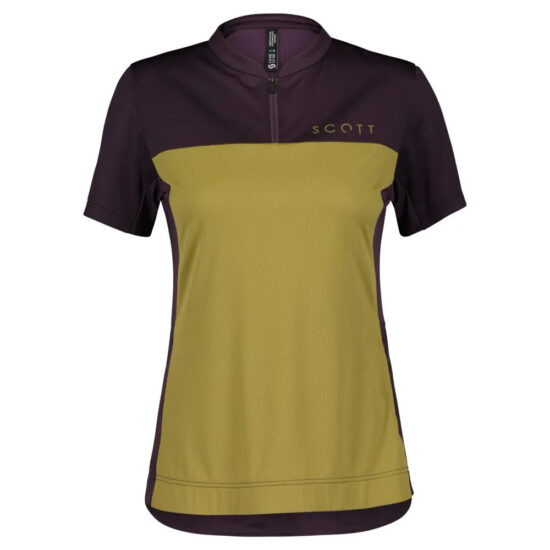 Scott Trail Flow Short Sleeve Jersey XS Dark Purple / Mud Green - M Dark Purple / Mud Green