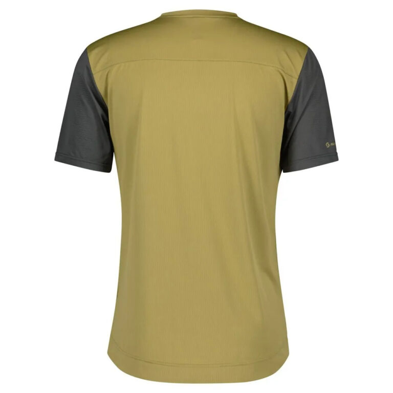 Scott Trail Flow Short Sleeve Jersey M Mud Green / Dark Grey - Image 2