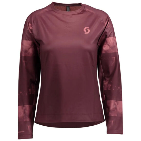 Scott Trail Storm Long Sleeve Jersey XL Amaranth Red / Ochre Red