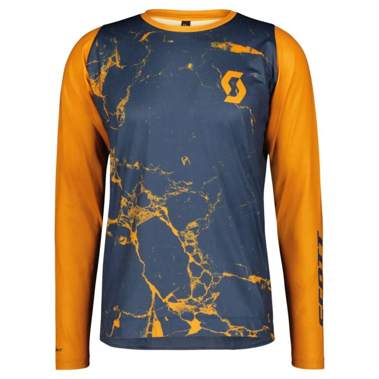 Scott Trail Vertic Long Sleeve Jersey S Copper Orange / Midnight Blue