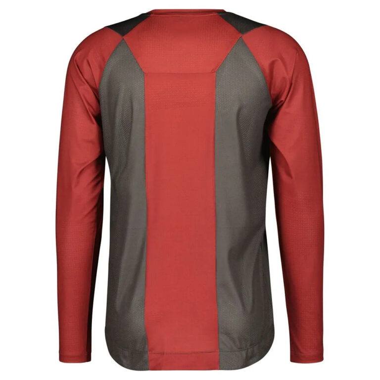 Scott Trail Vertic Long Sleeve Jersey M Tuscan Red / Dark Grey - Image 2