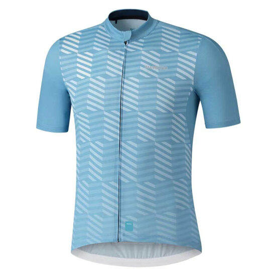 Shimano Aerolite Short Sleeve Jersey S Aqua Blue