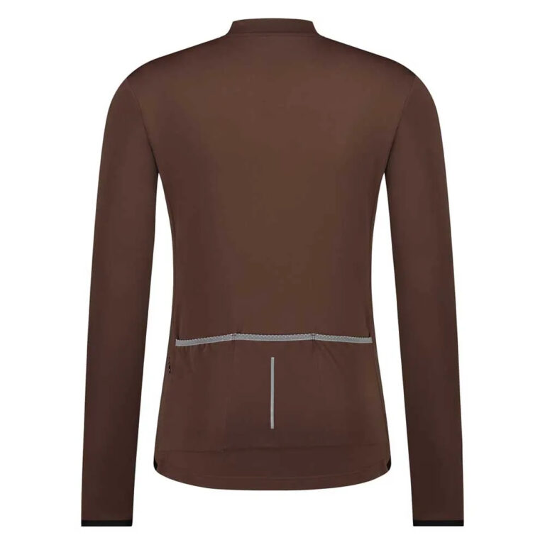 Shimano Apice Thermal Long Sleeve Jersey S Brown - XL Brown - Image 2