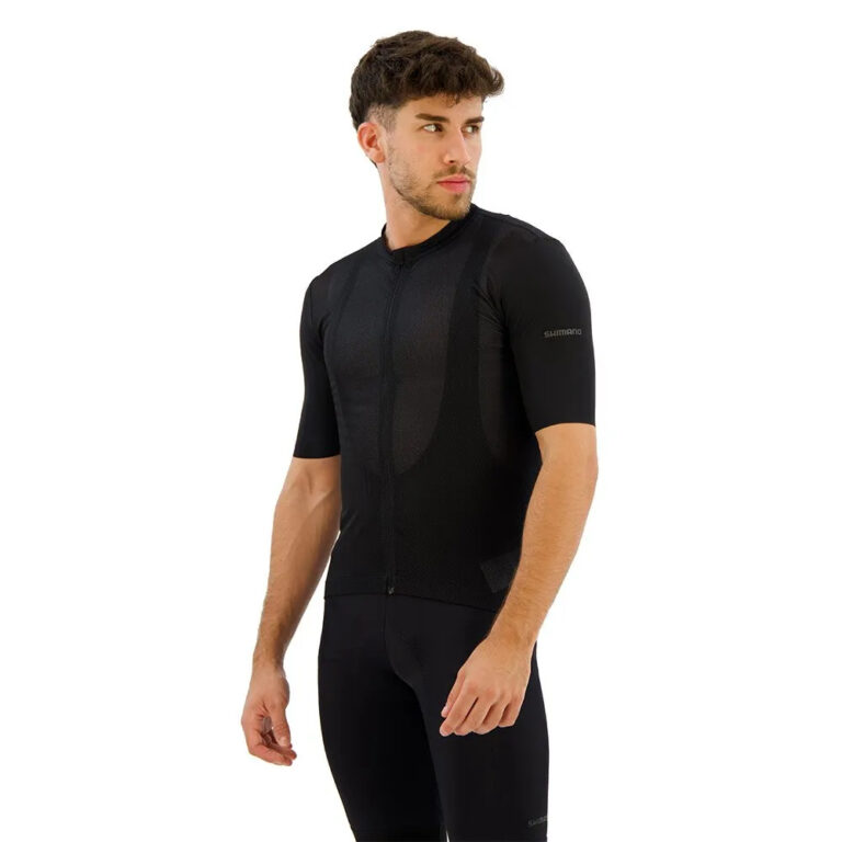 Shimano Aria Short Sleeve Jersey S Black - 2XL Black - Image 5