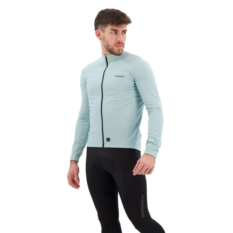 Shimano Element Long Sleeve Jersey S Transparent Blue - XL Transparent Blue - Image 5