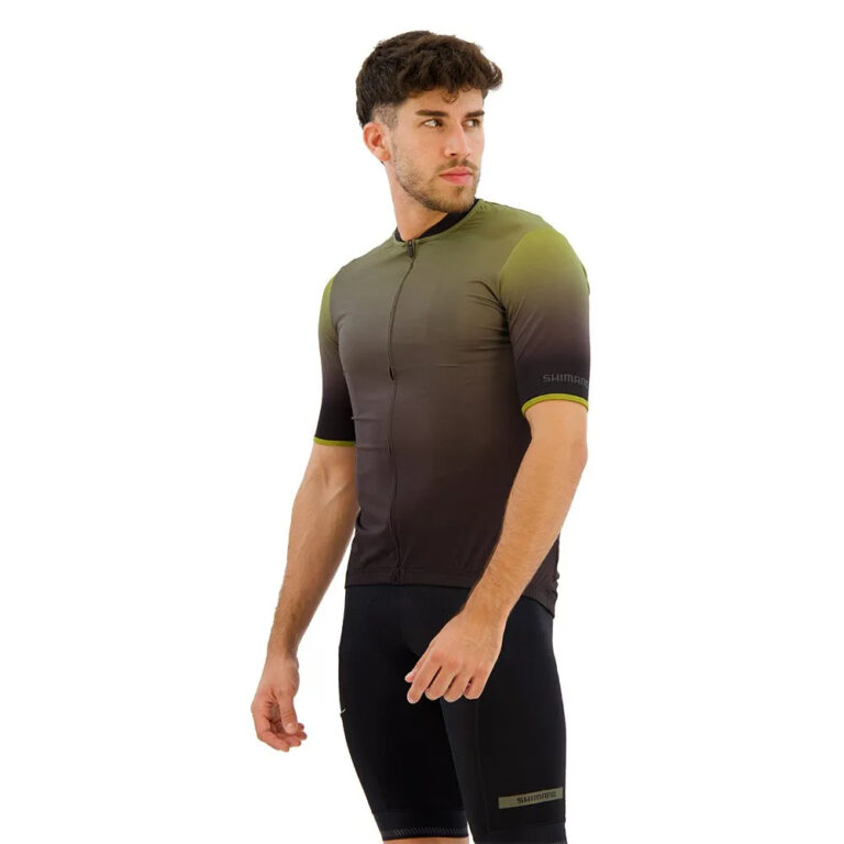 Shimano Evolve Avventura Short Sleeve Jersey S Dark Olive / Dark Olive - 2XL Dark Olive / Dark Olive - Image 5