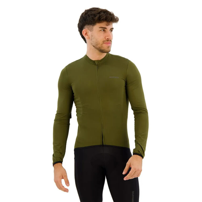 Shimano Futuro Long Sleeve Jersey S Green - 2XL Green