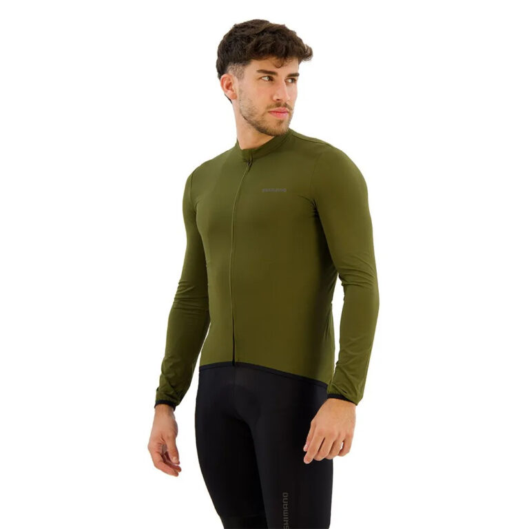 Shimano Futuro Long Sleeve Jersey S Green - 2XL Green - Image 5