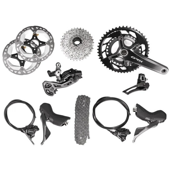 Shimano GRX820 2x12s Groupset 172.5 mm 48-31t &amp; 11-34t Black