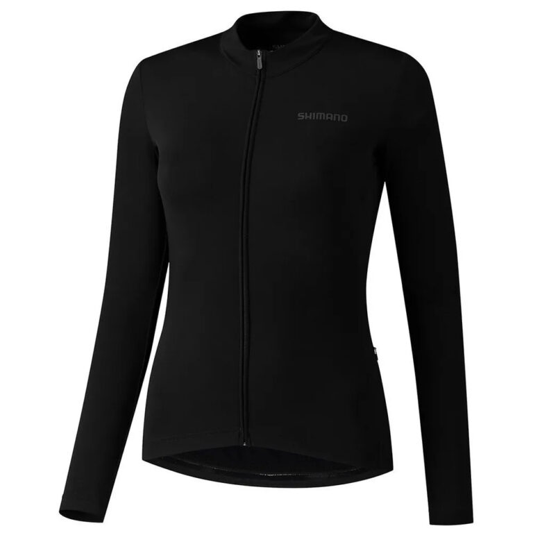 Shimano Kaede Thermal Long Sleeve Jersey XS Black - 2XL Black - Image 3