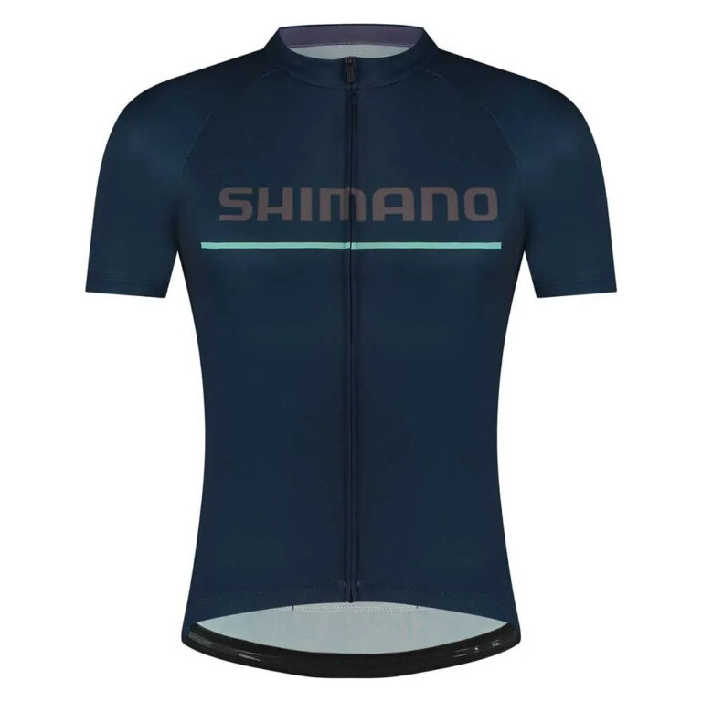 Shimano Logo Short Sleeve Jersey S Navy - 3XL Navy