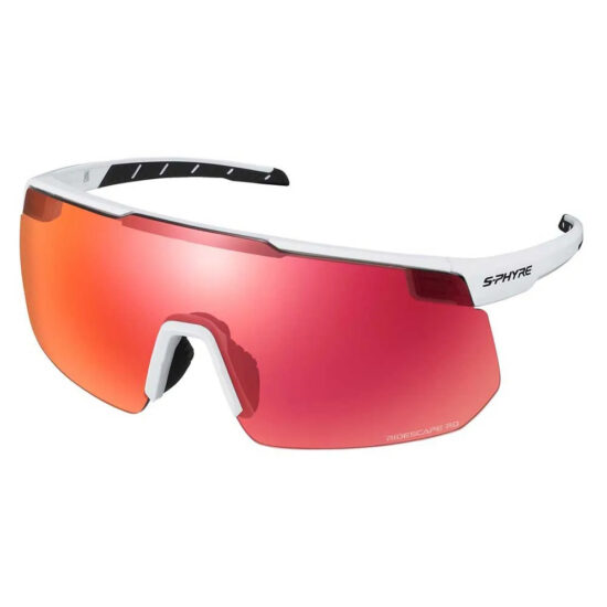 Shimano S-Phyre 2 Sunglasses Ridescape RD/CAT3 Matte Extra White