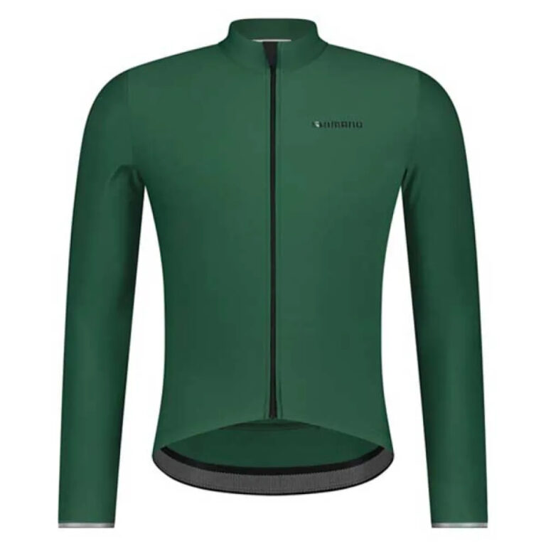 Shimano Stile Warm Long Sleeve Jersey S Moss Green - XL Moss Green