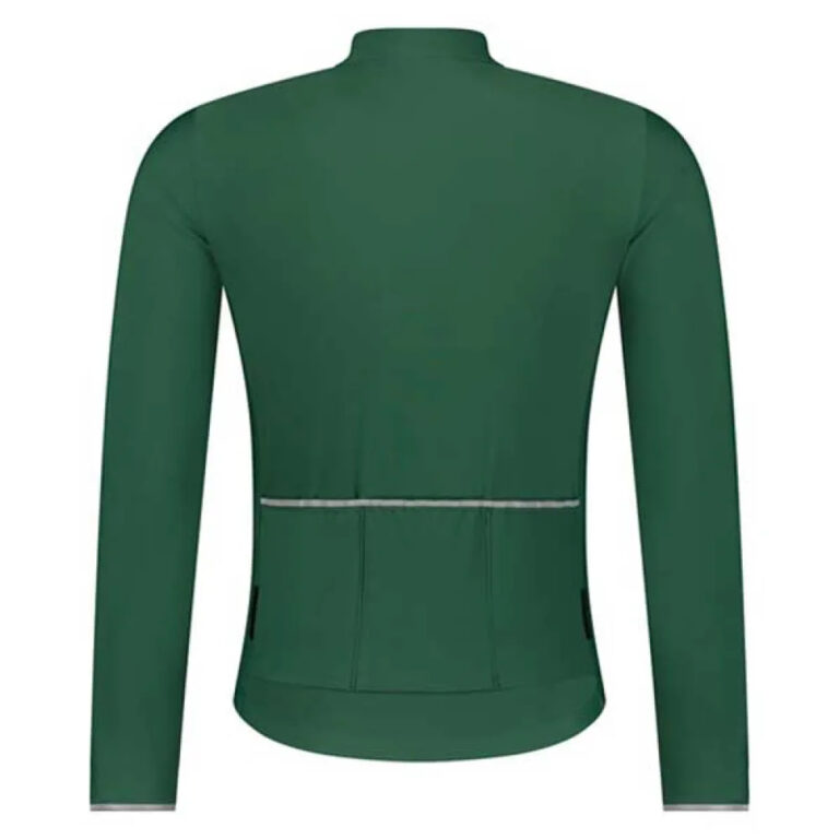 Shimano Stile Warm Long Sleeve Jersey S Moss Green - XL Moss Green - Image 2