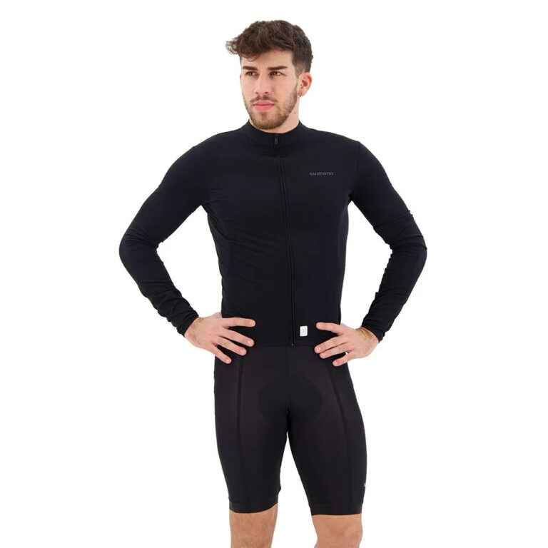 Shimano Vertex Thermal Long Sleeve Jersey S Black - 3XL Black