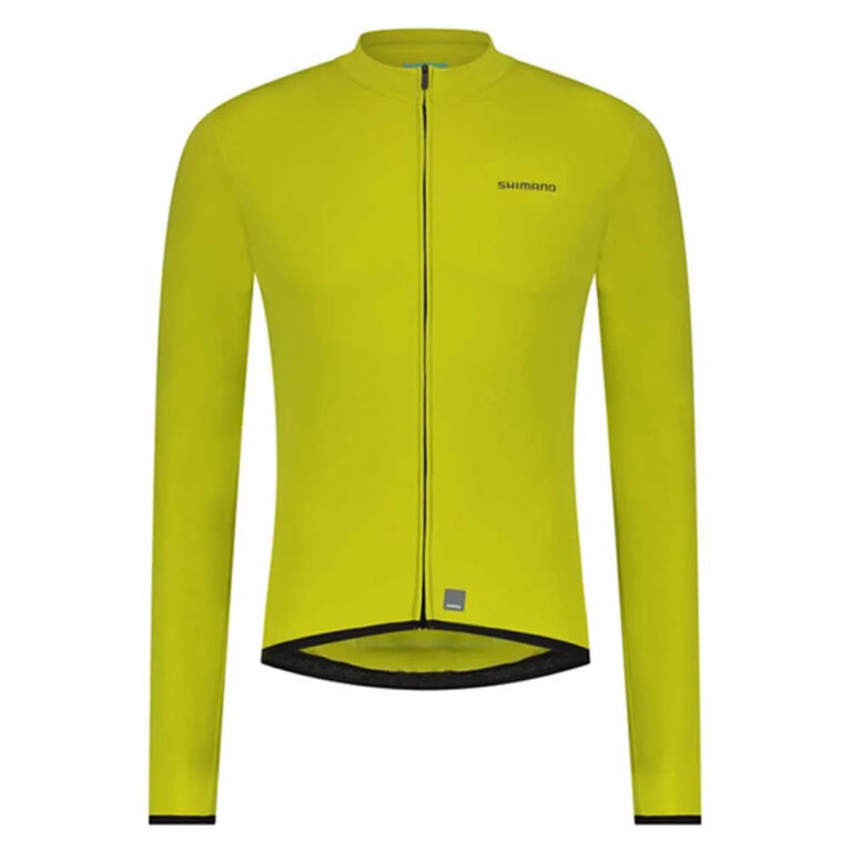 Shimano Vertex Thermal Long Sleeve Jersey S Lime Green - XL Lime Green