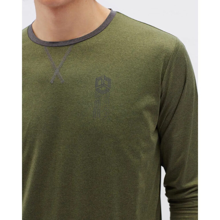 Silvini Casalo Long Sleeve T-shirt S Olive / Charcoal - 3XL Olive / Charcoal - Image 5