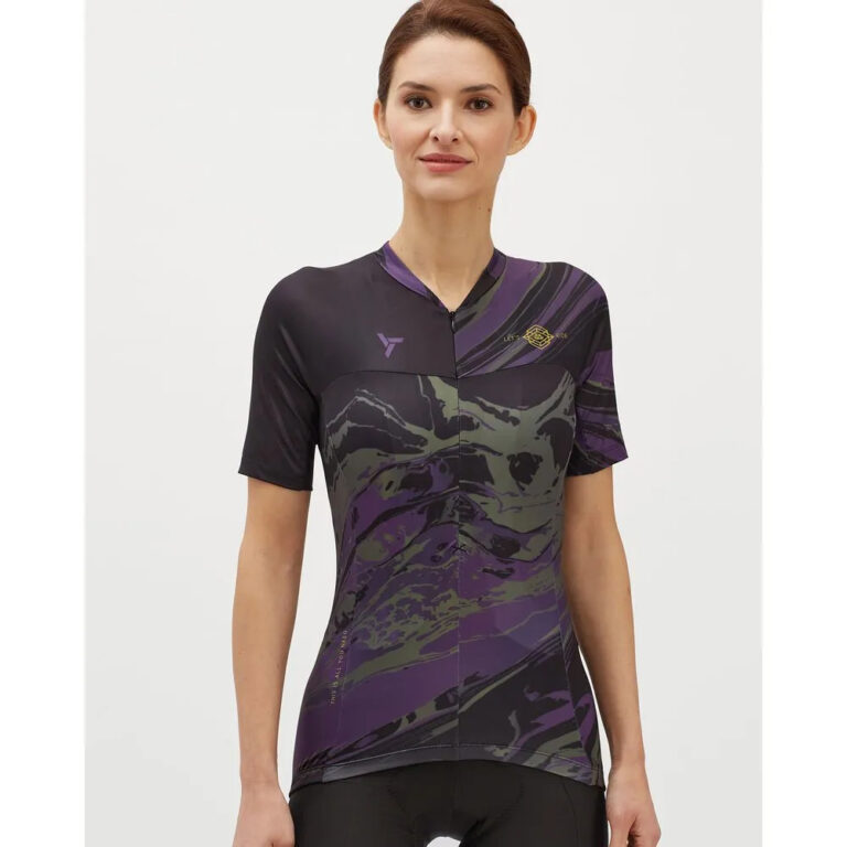 Silvini Catirina Short Sleeve Jersey S Black / Plum - XL Black / Plum - Image 3