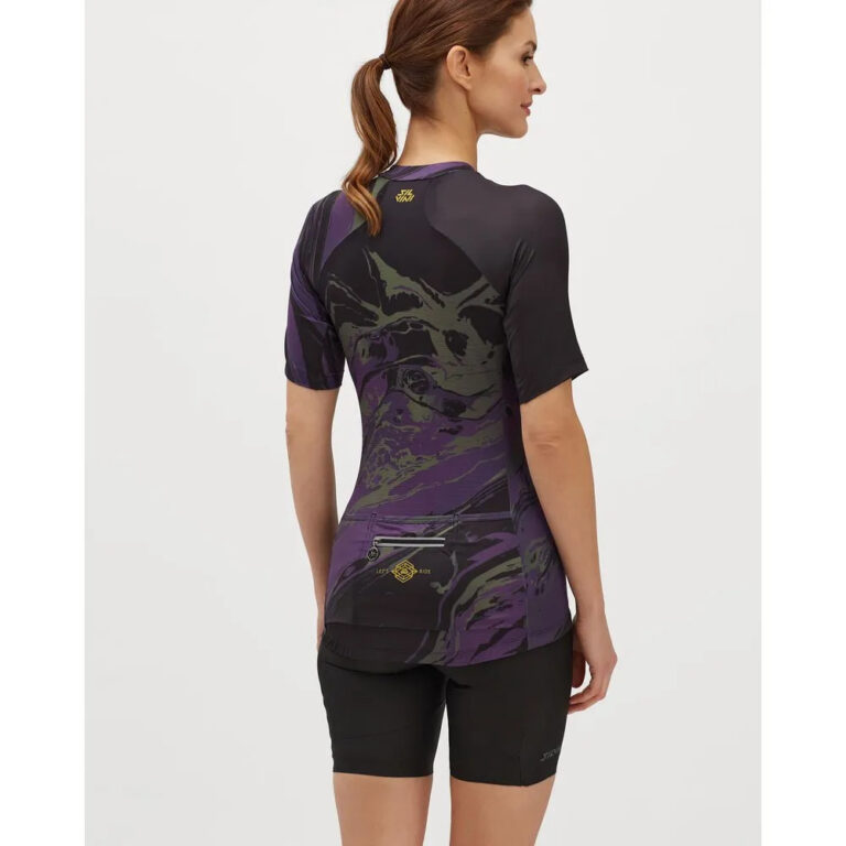 Silvini Catirina Short Sleeve Jersey S Black / Plum - XL Black / Plum - Image 4