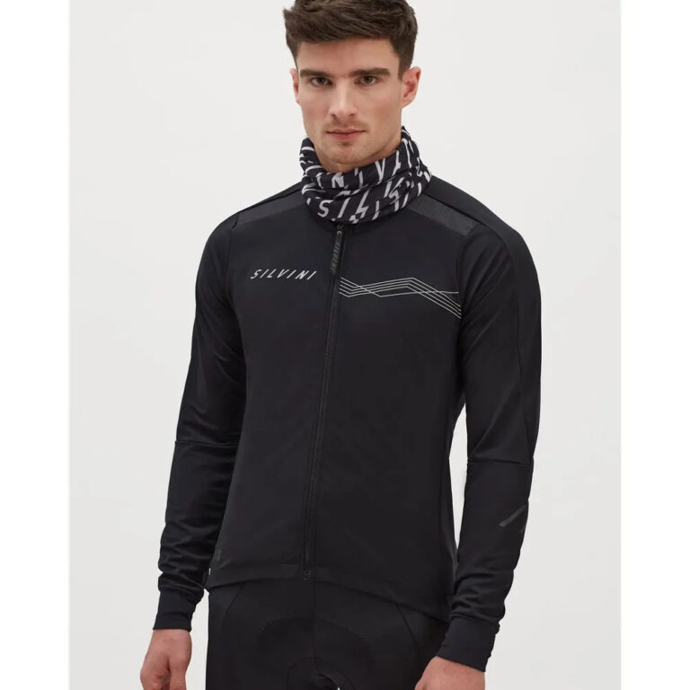 Silvini Ghisallo Jacket XS Black / White - 3XL Black / White - Image 3