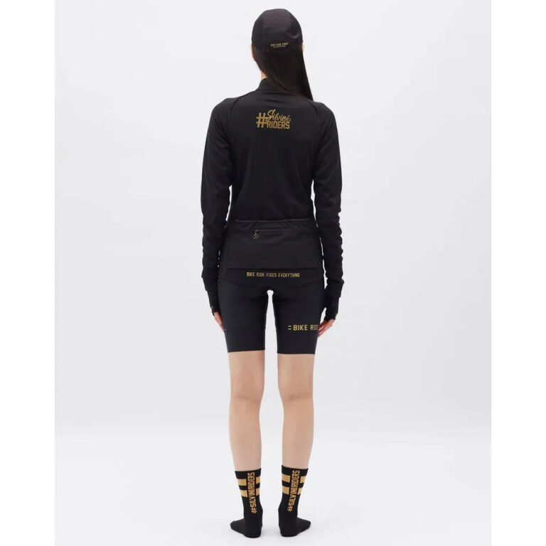 Silvini Leverona Long Sleeve Jersey XS Black / Gold - M Black / Gold - Image 4