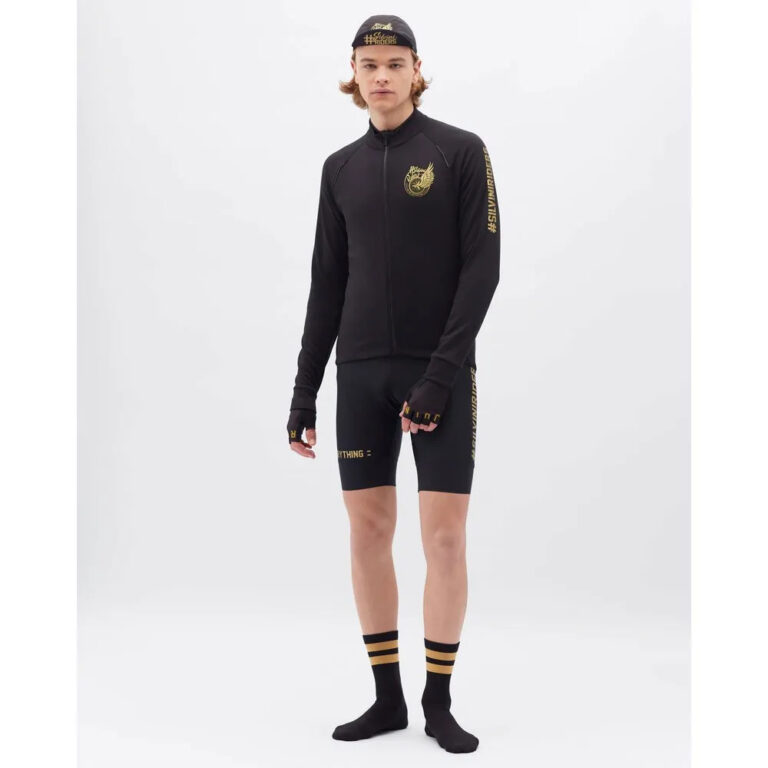 Silvini Leverono Long Sleeve Jersey S Black / Gold - 2XL Black / Gold - Image 3