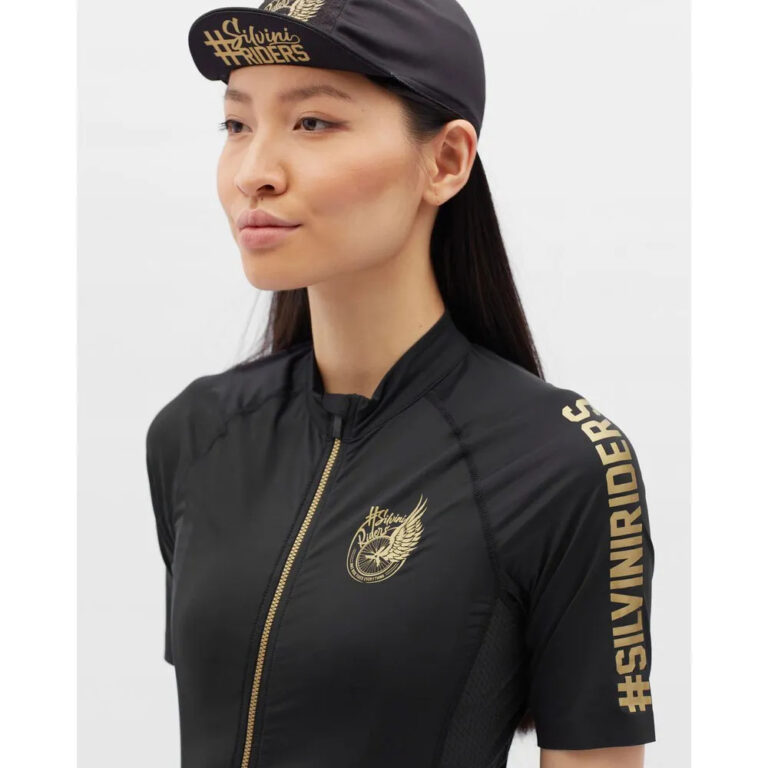 Silvini Mottolina Short Sleeve Jersey XS Black / Gold - XL Black / Gold - Image 6