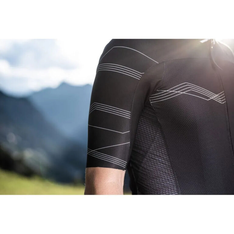 Silvini Stelvio Short Sleeve Jersey XS Black / White - 2XL Black / White - Image 10