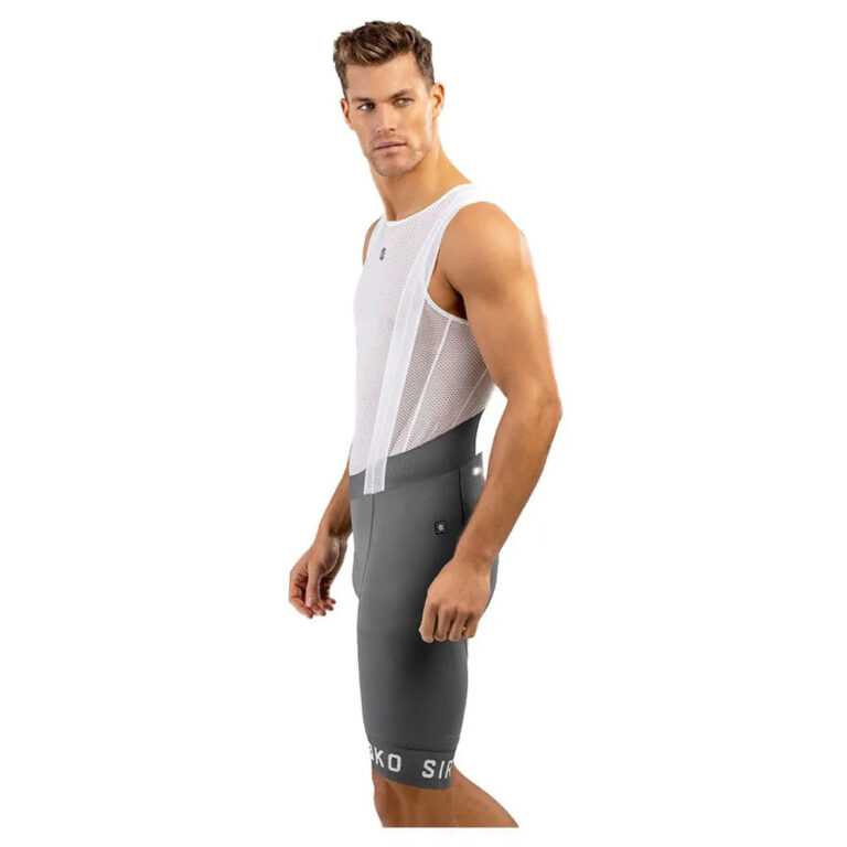 Siroko BX Fassa Bib Shorts XS Grey / White - 2XL Grey / White - Image 3