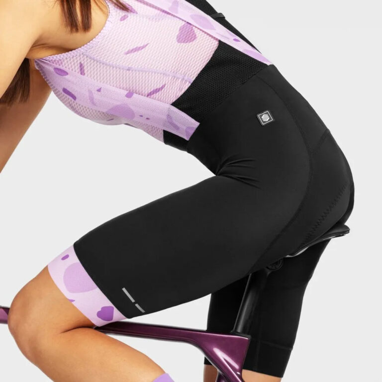 Siroko BX Strada Bib Shorts 2XS Black / Lavender - XL Black / Lavender - Image 7