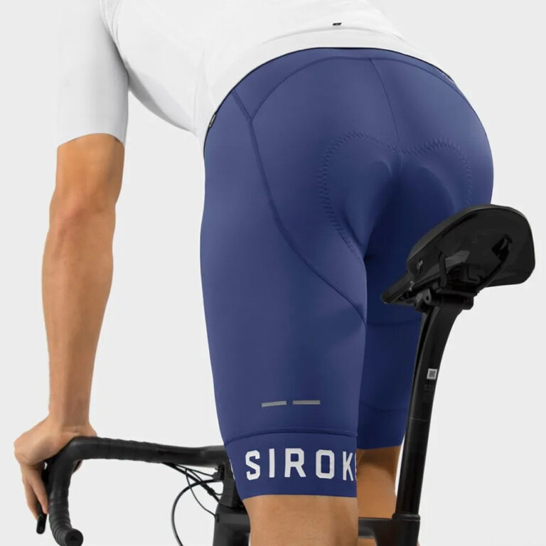 Siroko BX Umbrail Bib Shorts XS Blue / White - 2XL Blue / White - Image 7