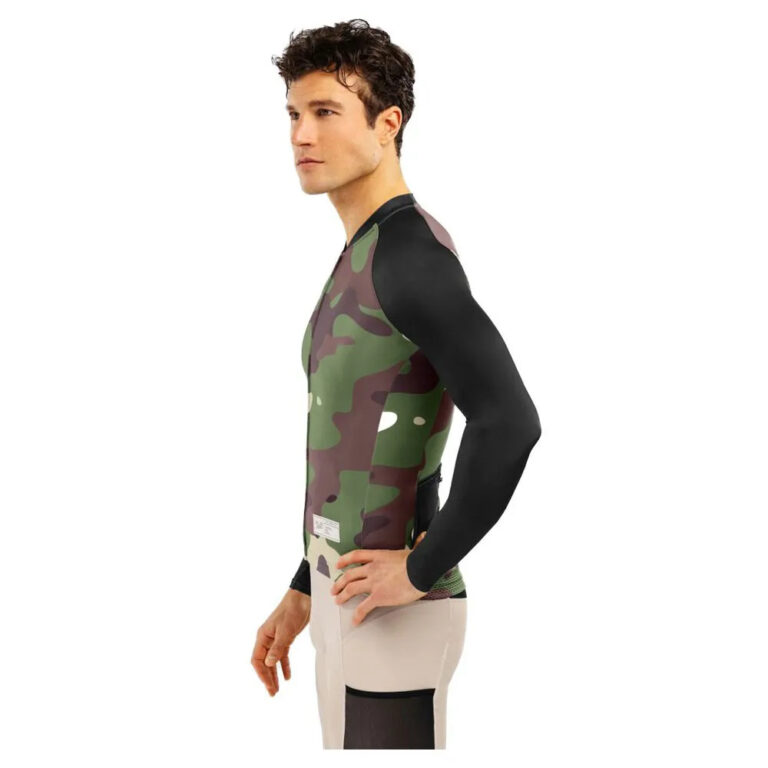 Siroko GM2 Camouflage Long Sleeve Jersey M Black / Military Green - XL Black / Military Green - Image 2