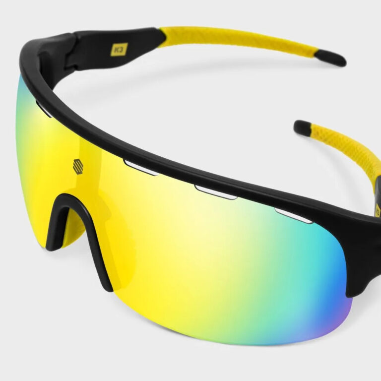 Siroko K3 MTB Polarized Sunglasses Yellow/CAT3 Black / Yellow - Image 4