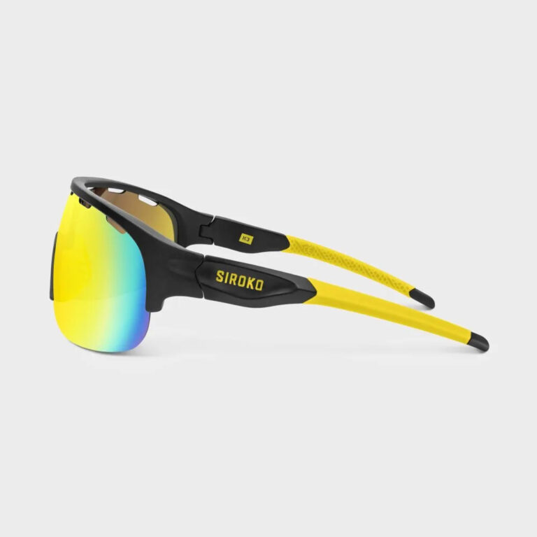 Siroko K3 MTB Polarized Sunglasses Yellow/CAT3 Black / Yellow - Image 5