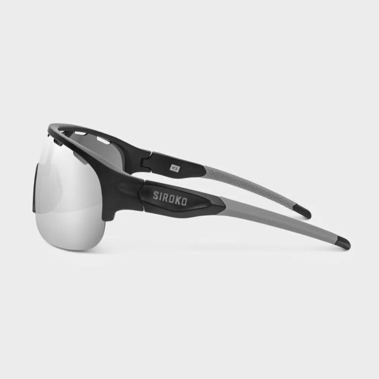 Siroko K3 The Cyclist Sunglasses Grey Mirror/CAT3 Black - Image 5