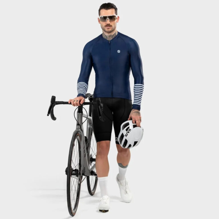 Siroko M2 Alpine Long Sleeve Jersey S Blue / White - 2XL Blue / White - Image 4