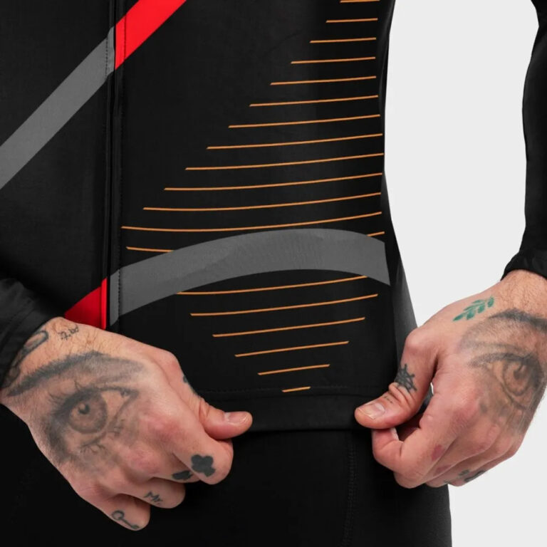 Siroko M2 Arizona Long Sleeve Jersey M Black / Red / Orange - Image 5