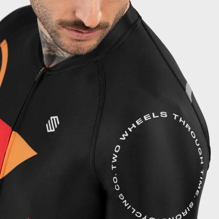 Siroko M2 Arizona Long Sleeve Jersey M Black / Red / Orange - Image 6