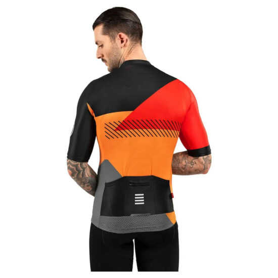 Siroko M2 California Short Sleeve Jersey XS Black / Orange - M Black / Orange