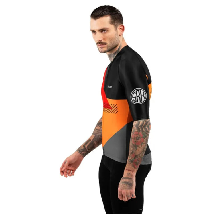 Siroko M2 California Short Sleeve Jersey XS Black / Orange - M Black / Orange - Image 3