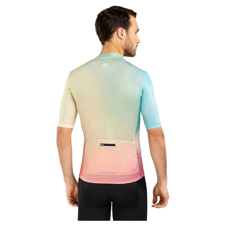 Siroko M2 Cosmic Short Sleeve Jersey L Yellow / Peach Pink - XL Yellow / Peach Pink - Image 2