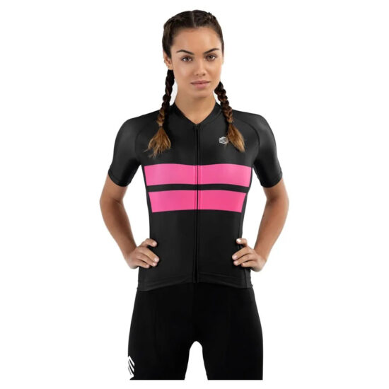 Siroko M2 Double Track Short Sleeve Jersey XS Black / Pink