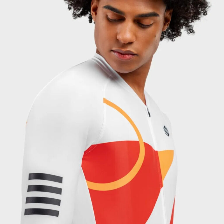 Siroko M2 Finish Line Long Sleeve Jersey M White - 2XL White - Image 6