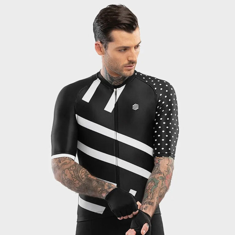 Siroko M2 Finisher Short Sleeve Jersey XS Black / White - L Black / White - Image 4