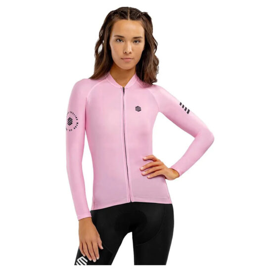 Siroko M2 Flamingo Long Sleeve Jersey S Bubblegum Pink / Black - XL Bubblegum Pink / Black