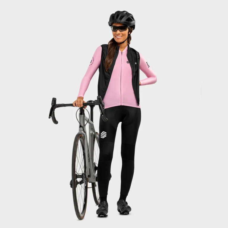 Siroko M2 Flamingo Long Sleeve Jersey S Bubblegum Pink / Black - XL Bubblegum Pink / Black - Image 4