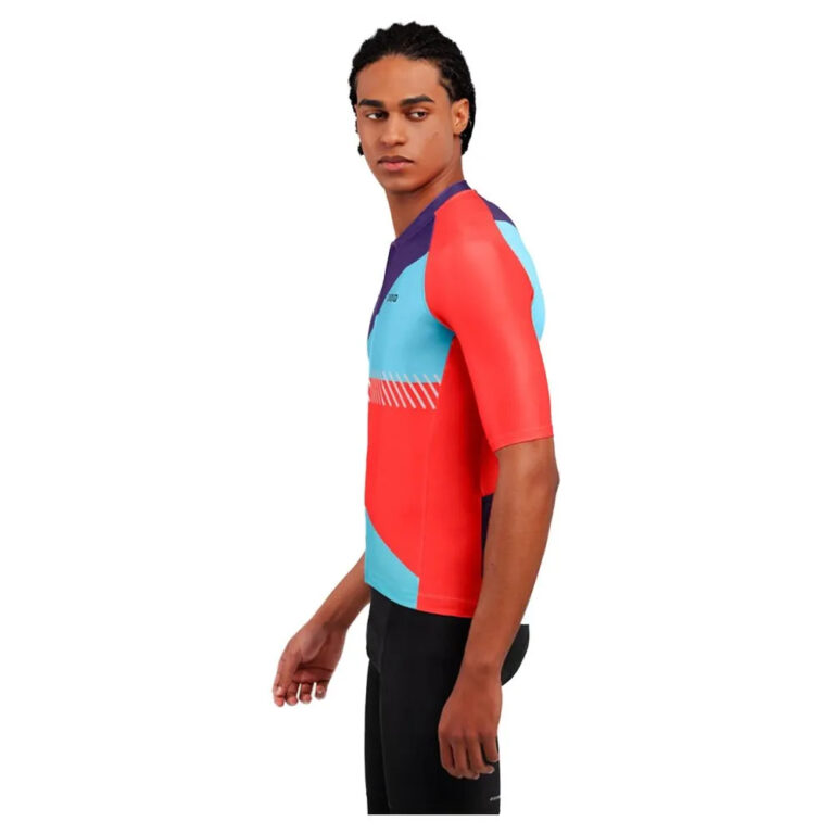 Siroko M2 Fl&amp;egrave;che Short Sleeve Jersey M Red / Blue / Purple - 2XL Red / Blue / Purple - Image 3